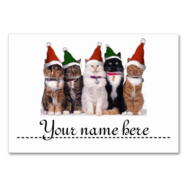 Mark-place for the table of Christmas - Table Number (Front)