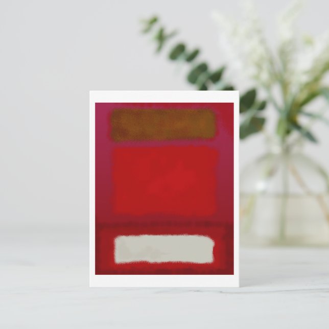 Mark Rothko art in digital style 16 Postcard (Standing Front)