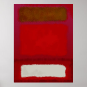 Mark Rothko art in digital style 16 Poster