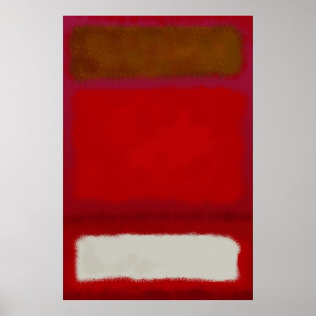 Mark Rothko art in digital style 16 Poster (Front)