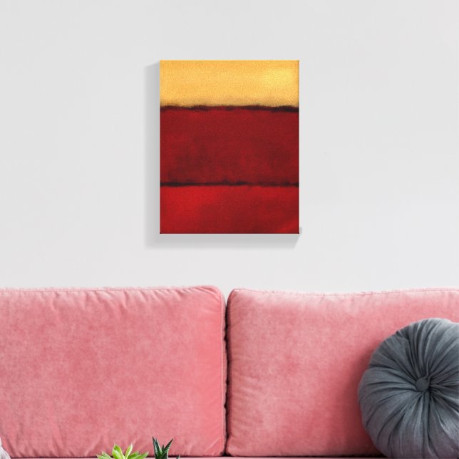 Mark Rothko art in digital style 2 Canvas Print (Insitu(LivingRoom))