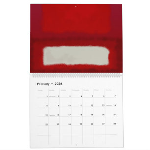 Mark Rothko art in digital style  Calendar
