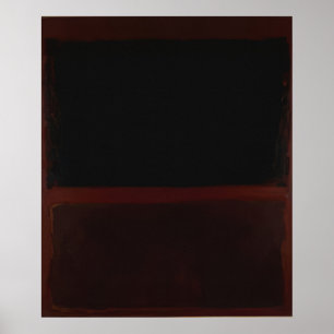 Mark Rothko - Black on Dark Sienna on Purple - 196 Poster