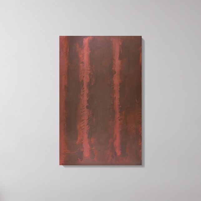 Mark Rothko - Black on Maroon - 1958 Canvas Print (Front)