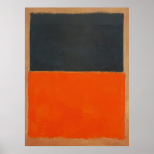 Mark Rothko - Green and Tangerine on Red - 1956 Poster