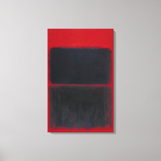 Mark Rothko - Light Red Over Black - 1957 Canvas Print (Front)