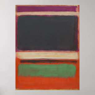 Mark Rothko - No.3No.13 (Magenta, Black, Green on Poster