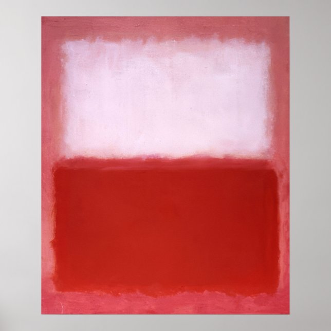 Mark Rothko - White Over Red - 1957 Poster (Front)