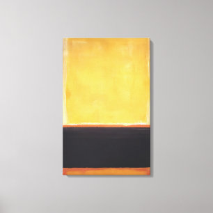 Mark Rothko - Yellow, Charcoal, Brown - 1953 Canvas Print