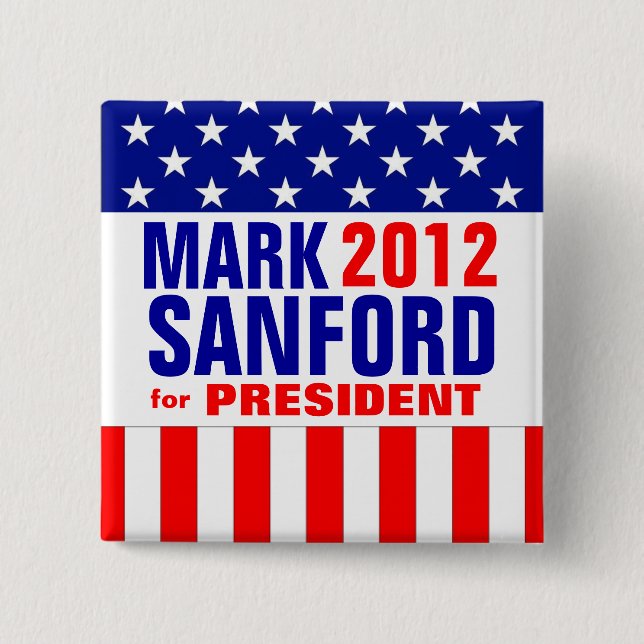 Mark Sanford 15 Cm Square Badge (Front)