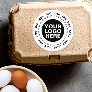 Mark the Date - Logo Calendar Stickers White