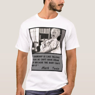 Mark Twain Against Censorship T-Shirt