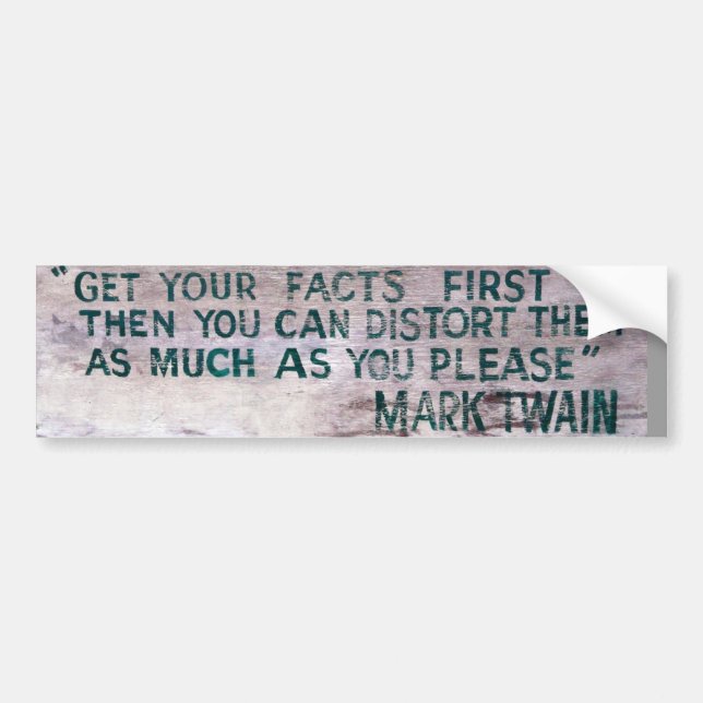 Mark Twain bumper sticker (Front)