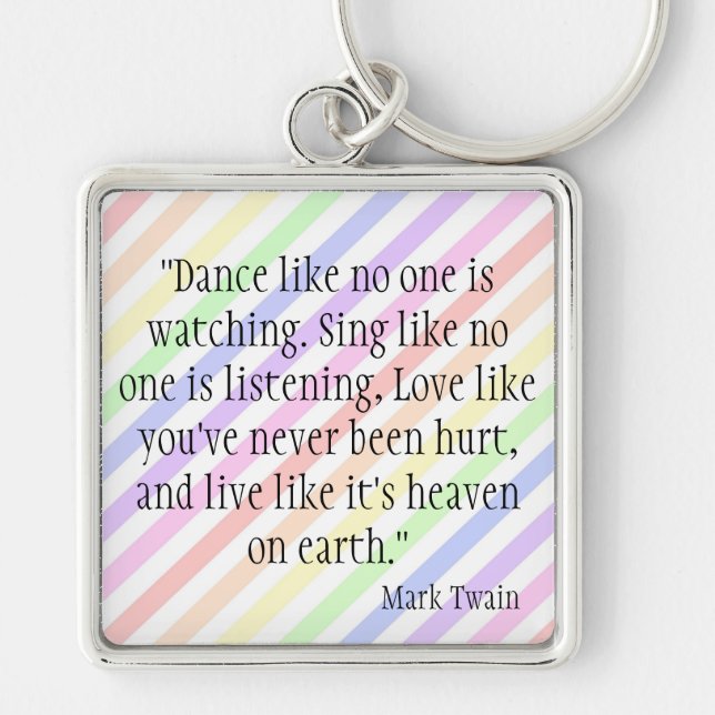 Mark Twain Key Ring (Front)