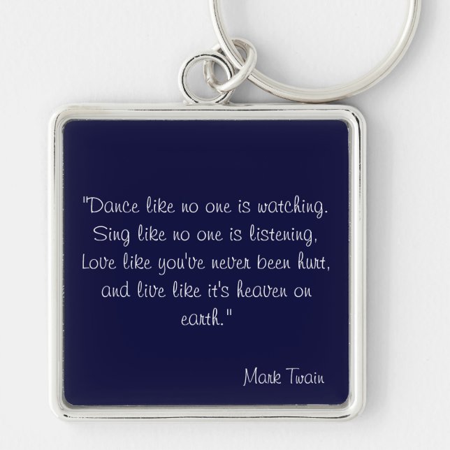 Mark Twain Key Ring (Front)