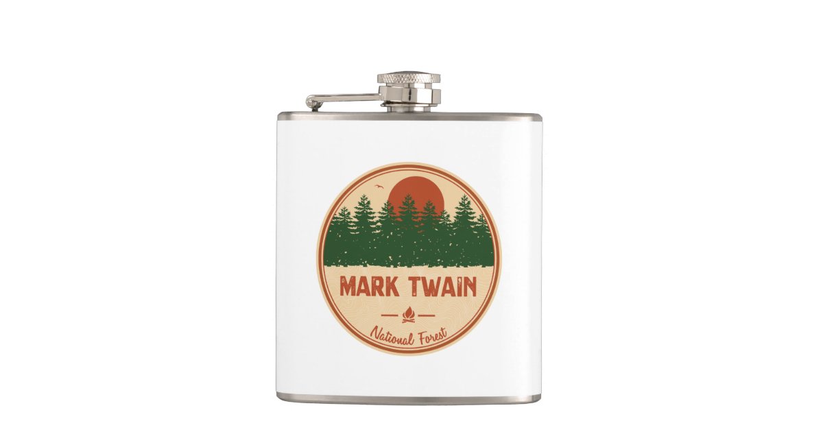 Mark Twain National Forest Hip Flask | Zazzle.co.uk