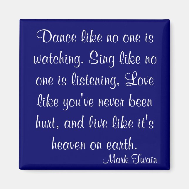 Mark Twain Quote Magnet (Front)