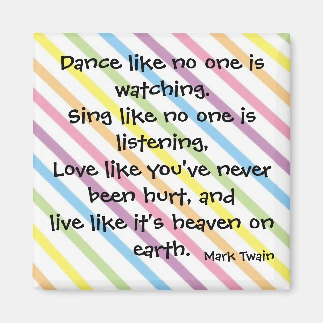 Mark Twain Quote Magnet (Front)