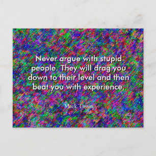 Mark Twain Quote Postcard