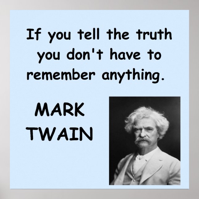 Mark Twain quote Poster (Front)