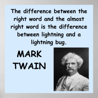 Mark Twain quote Poster