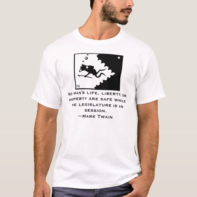 MARK TWAIN quote Shirt (Front)