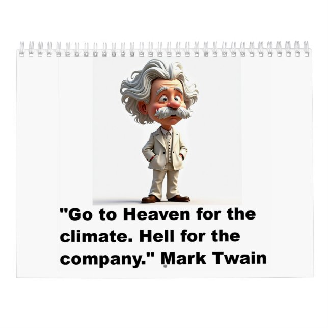 Mark Twain quotes calendar (Back)