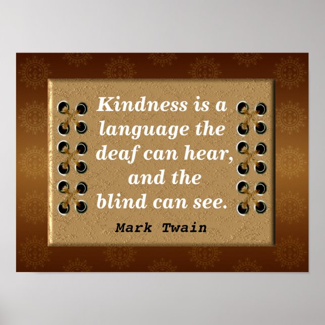 Mark Twain quotes Poster (Front)