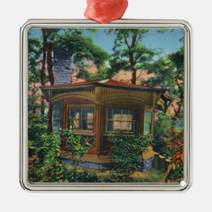 Mark Twain's Study at Quarry Farm, East Hill Metal Tree Decoration