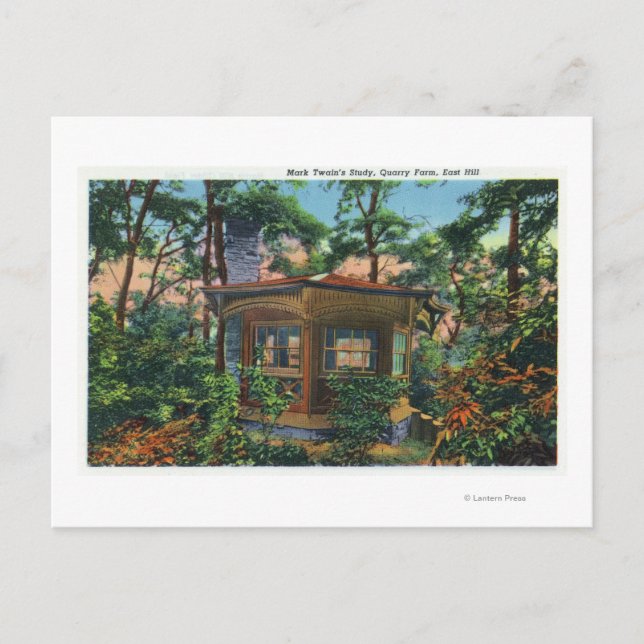 Mark Twain's Study at Quarry Farm, East Hill Postcard (Front)