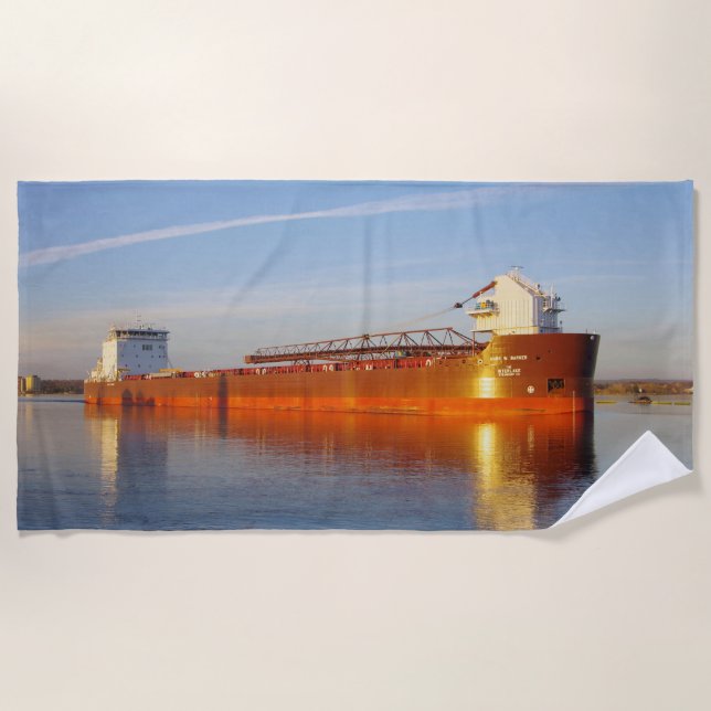 Mark W. Barker beach towel (Front)