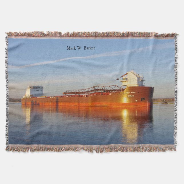 Mark W. Barker throw blanket (Front)