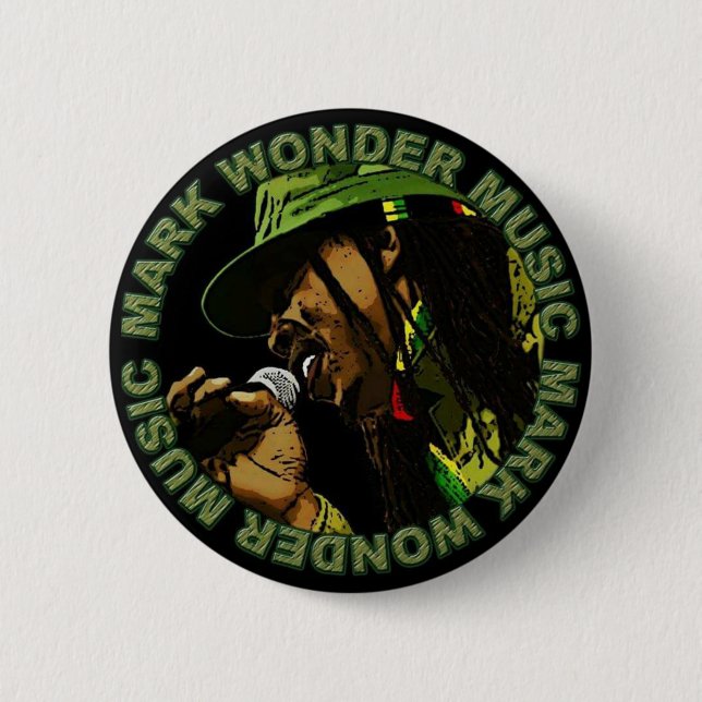 Mark Wonder 2¼" Round Badge Pinback Button (Front)