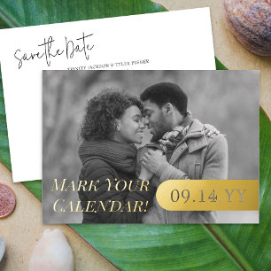 Mark your Calendar B&W Photo Wedding Save the Date