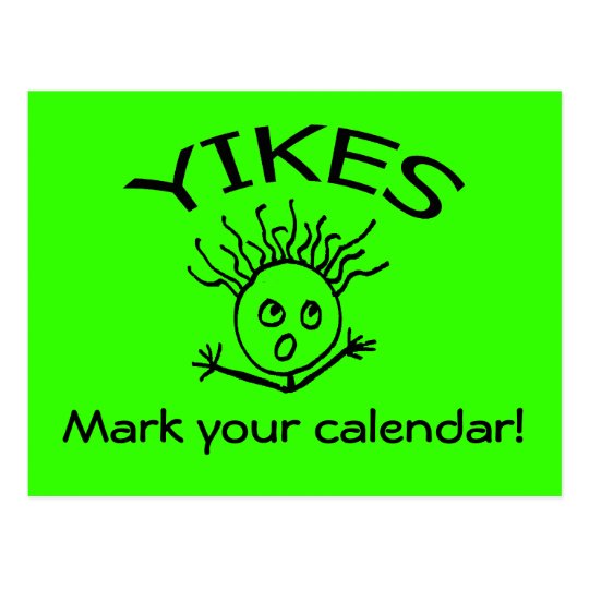 Mark your calendar! postcard