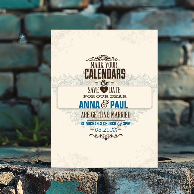 Mark Your Calendars Save The Date Wedding Invite (Creator Uploaded)