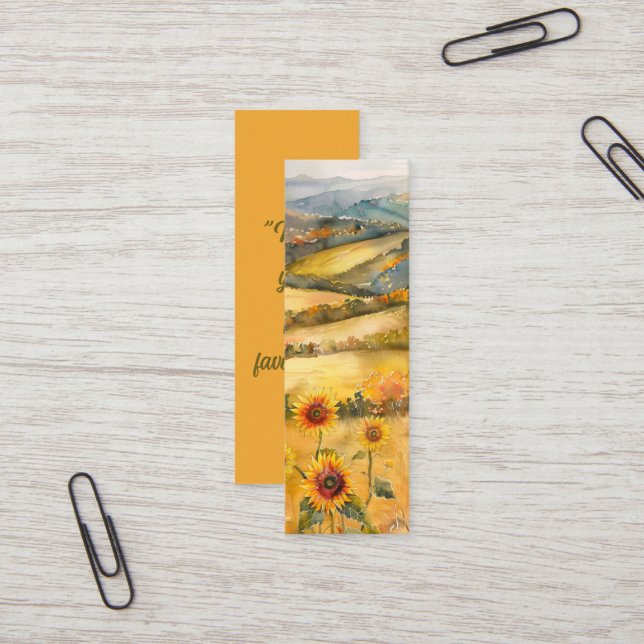 Mark Your Fall Favourites - Bookmark Card (Front/Back In Situ)