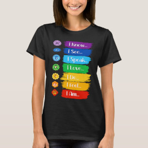 Marka Yoga I Now I see I speak I love I do I feel T-Shirt