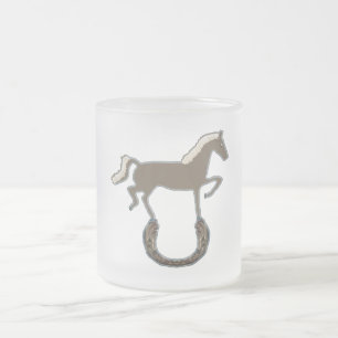 Markara Horseshoe Frosted Glass Coffee Mug