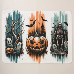 Marked by Moonlight – The Numbered Graves Sherpa Blanket