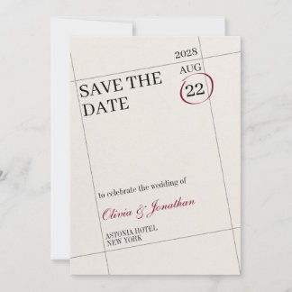 Marked Calendar Save The Date Customise Image Invitation