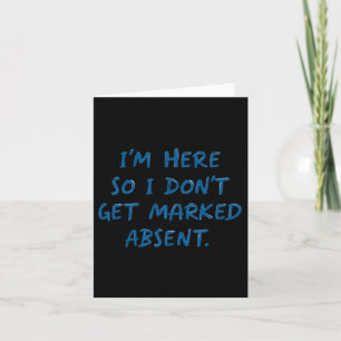 Marked Present Product For Back To School Attendan Card