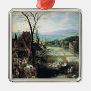 Market and Bleaching Ground, 1620-22 Metal Tree Decoration