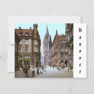 Market Church in Hanover, German Empire (c. 1900) Postcard