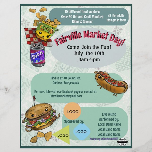 Market Day Event Flyer (No AI) Custom Letterhead (Front)