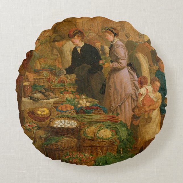Market Day Round Cushion (Front)