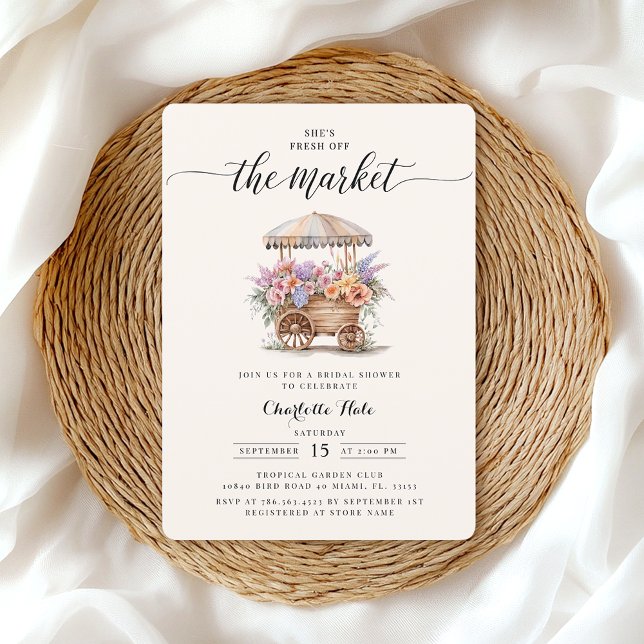 Market Farmers Bridal Shower Invitation (Creator Uploaded)