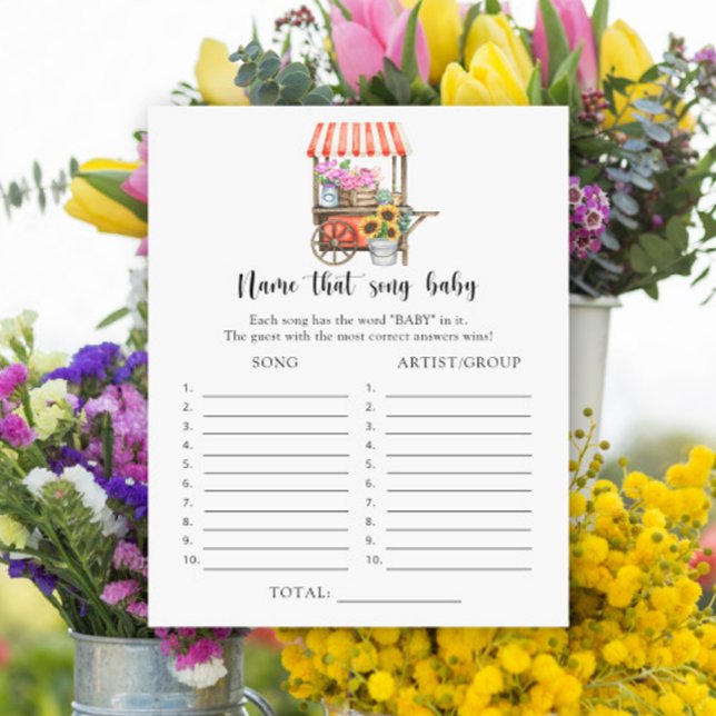 Market flowers baby shower - Name that Baby Song (Creator Uploaded)