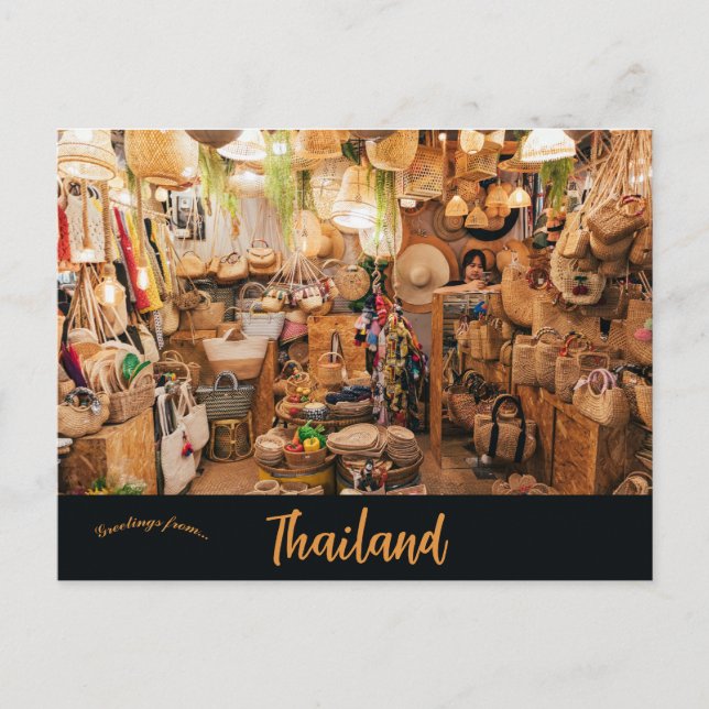 Market in Bangkok Thailand Postcard (Front)