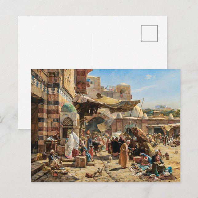 Market in Jaffa | Gustav Bauernfeind | Postcard (Front/Back)